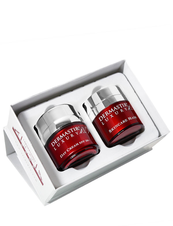 Dermastir Duo Gift  Pack – Day Cream SPF30+ White & Skincare Zinc Mask